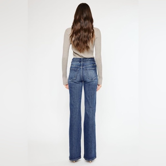 Kancan Jeans Women’s 25 Onyx Ultra High Rise Wide Flare Jean - Picture 11 of 11